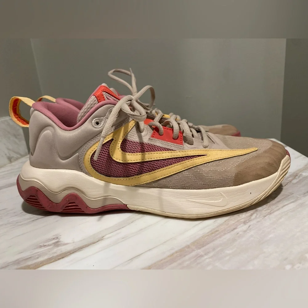 Nike Giannis Immortality 3 Fossil Stone Celestial Basketball Shoes Gold Size 9.5 - Picture 4 of 9